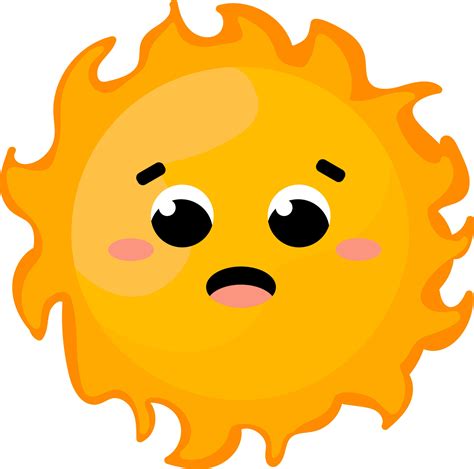 colorful cute sun character with face for children game design or ...