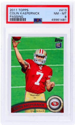 2011 Topps Colin Kaepernick Passing 413A PSA 8 Rookie RC EBay