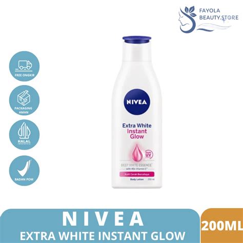 Jual Nivea Extra White Instant Glow Spf Lotion Ml Bpom Shopee