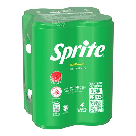 Sprite Sparkling Lemon Lime Can Drink | NTUC FairPrice