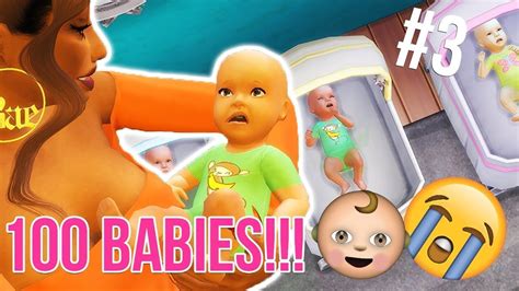 THE FASTEST 100 BABY CHALLENGE EVER 3 THE SIMS 4 YouTube