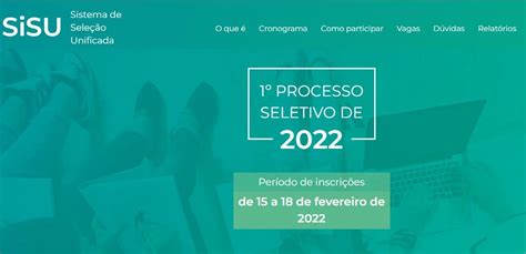 Atualização das notas de corte parciais do SiSU 2022 Veja as 10