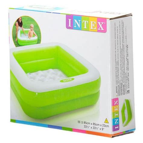 Dětský bazének čtverec Intex 57100 - Zelená | Maxíkovy hračky