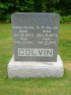 Laura Blizzard Colvin M Morial Find A Grave