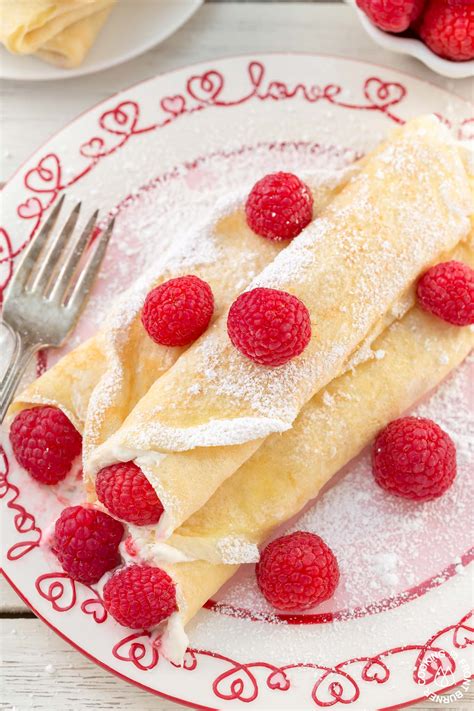 Raspberry Vanilla Cream Crepes Cooking On The Front Burner