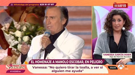 Y Ahora Sonsoles La Hija De Manolo Escobar Cancela El Homenaje A Su