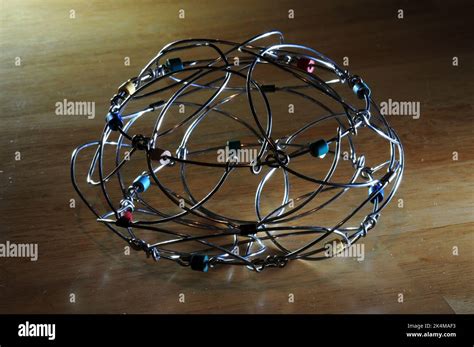 contractable  bendable childs wire toy stock photo alamy