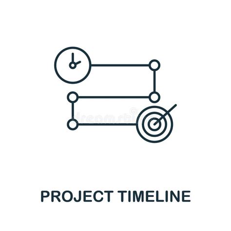 Project Timeline Icon Line Element From Project Development Collection