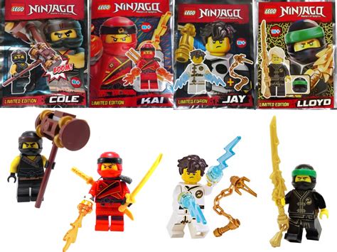 Lego Ninjago 4 X Figurka Cole Kai Jay Lloyd 7347846488