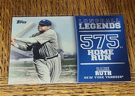 YANKEES BABE RUTH 2018 TOPPS LONGBALL LEGENDS LL 3 EBay