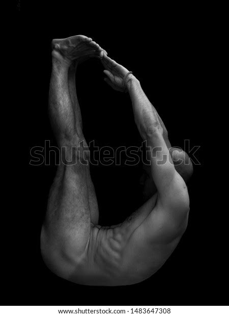 Naked Man Body Doing Yoga Pose Stock Photo 1483647308 Shutterstock