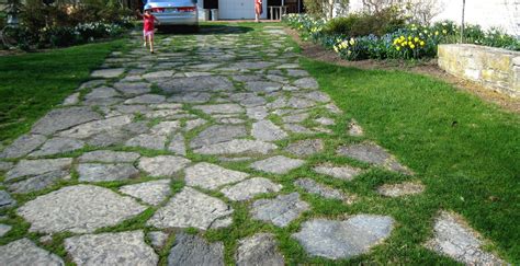 decorative stone  grass driveways    popular styles