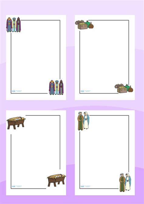 Nativity Page Borders Page Borders Nativity Classroom Displays