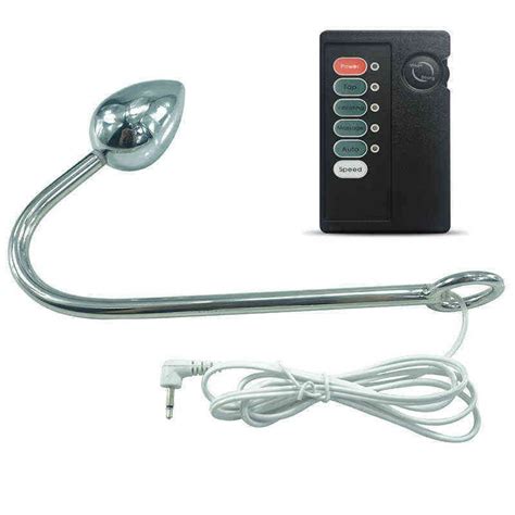 NXY SM Sex Adult Toy Huge Electric Shock Anal Hook Stainless Steel Stimulation Buttplug G Spot