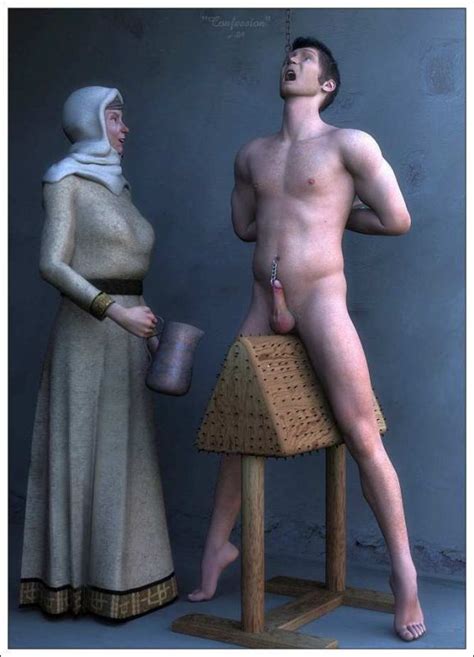 Nude Male Slave Training Cumception