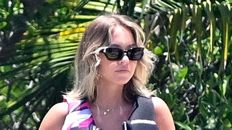 Sydney Sweeney Shows Off Her Jaw Dropping Figure In Floral Thong Bikini As She Rides A Jetski