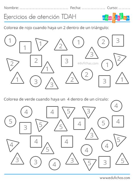 Tdah Actividades Para Trabajar El D Ficit De Atenci N E