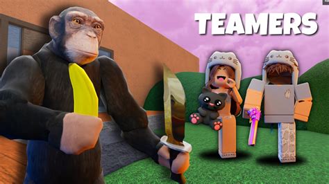 Beating Teamers As A Monkey In Mm2 ⭐ Murder Mystery 2 Funny