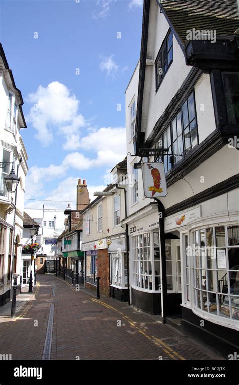 Middle Row High Street Ashford Kent England United Kingdom Stock