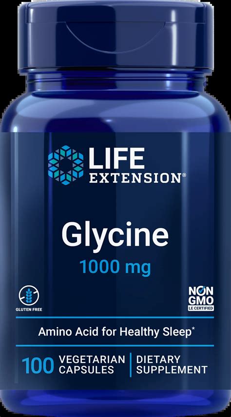 Glütsiin 1000 mg 100 veg kapslit Life Extension Looduskaup ee