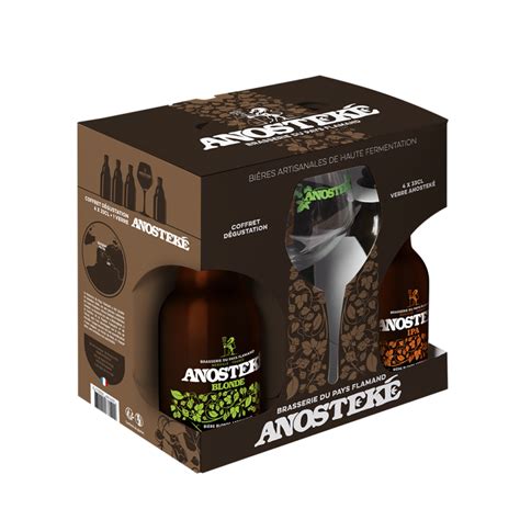 Biere Blonde Coffret Anosteke Cl Verre France