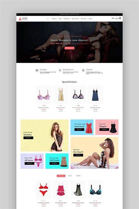 Best Lingerie Swimwear And Bikini Shopify Themes Idevie