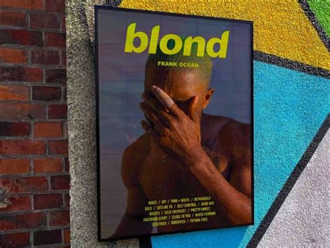 Frank Ocean Blonde Album Cover Poster Lylyprint