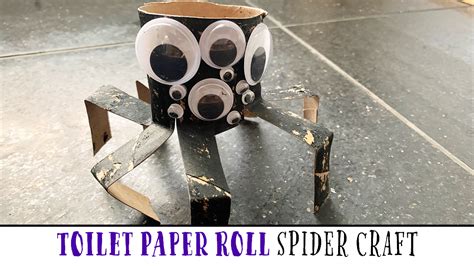 Toilet Paper Roll Spider Craft - Happy Toddler Playtime