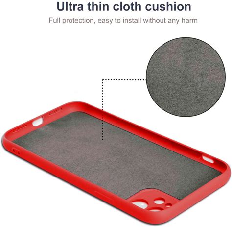 Siliconen hoesje met camera bescherming iPhone 11 (rood) - Phone-Factory