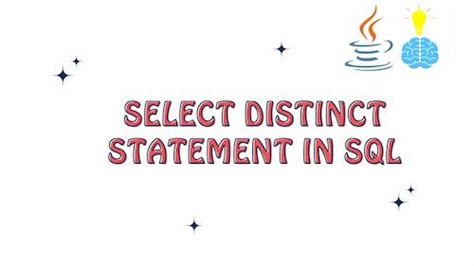 Select Distinct Statement In SQL Javagyansite