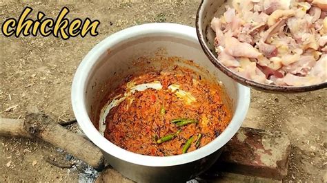 Home Style Nattu Kozhi Biriyani Cooked In Our Village Youtube