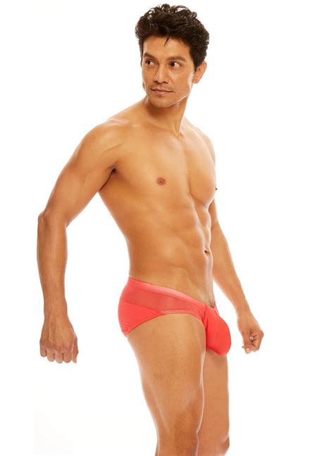 Nwt N N Bodywear B Men S Nitro X Mesh Bikini Coral Size Small Ebay