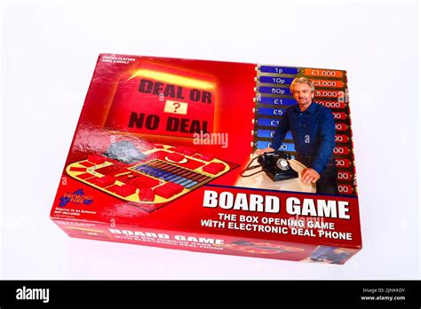 Noel Edmonds Deal or no Deal board game isolated on a white background