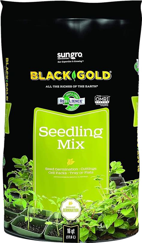 Black Gold 1311002 16 Quart Seedling Mix Patio Lawn And Garden