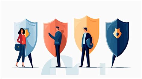 Shielded People Protecting from Dangers Safety Concept | Premium AI ... 