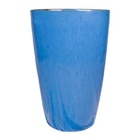 Vaso Vietnamita Cer Mica Importado Maldivas Grande Azul Cobalto D Cm X