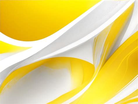 Premium AI Image | Abstract background yellow and white waves abstract