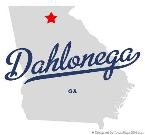 Map of Dahlonega, GA, Georgia