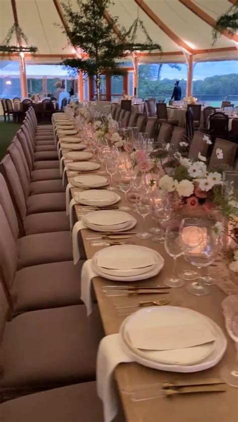 Romantic Elegant Tented Wedding Reception Wedding Decor Elegant