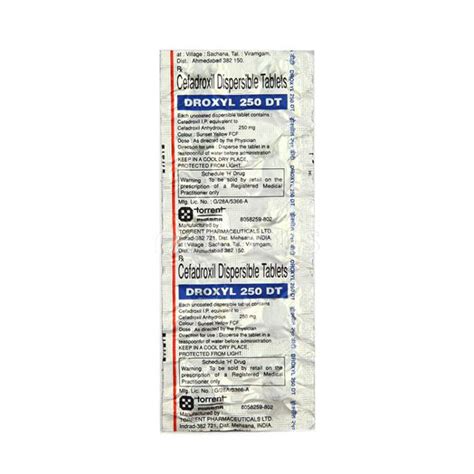 Droxyl 250mg Tablet Exporter Supplier Wholesaler Distributor