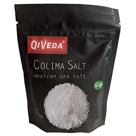 QiVeda Unrefined Colima Sea Salt (Premium Fine Grade Mexican Sea Salt ...