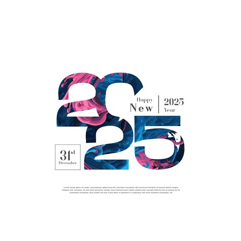 Premium Vector | Happy new year 2025 simple number design and beautiful
