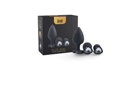 Kit Intt Plug Anal Coração Preto Beleza na Web