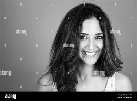 Brunette Black And White Stock Photos Images Alamy