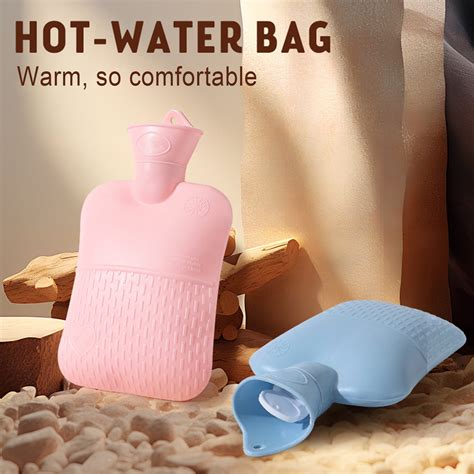 Hariumiu Ml Pvc Hot Water Bottle Leak Proof Hot Cold Compress Hot Water Bag Back Neck