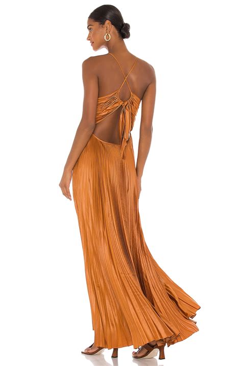 A L C Aries Dress In Caramel Revolve