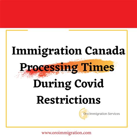 Processing Times During Covid Restrictions | Oro Immigration