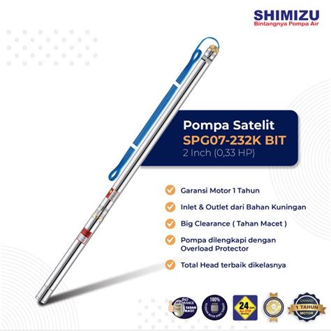 Jual Pompa Air Shimizu Submersible SPG 07 232K BIT Shopee Indonesia