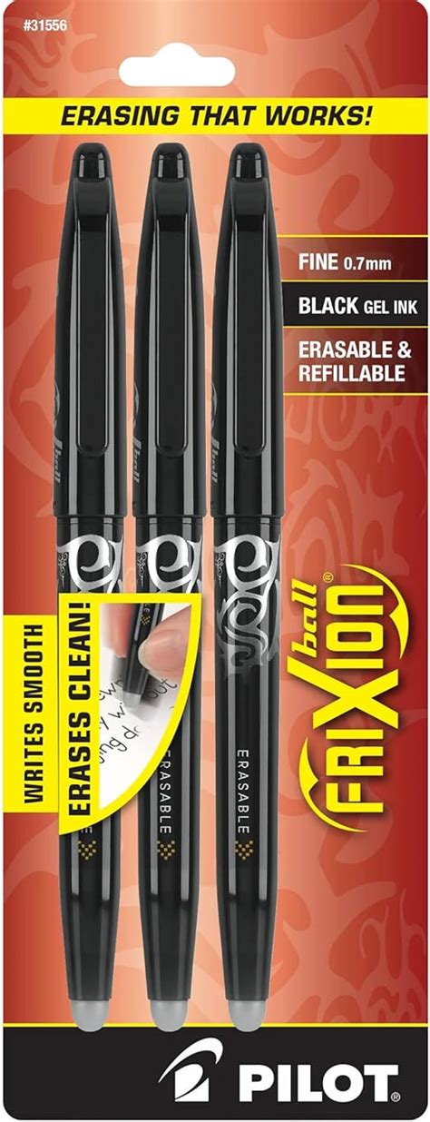 Amazon Pilot Frixion Ball Erasable Refillable Gel Ink Stick Pens