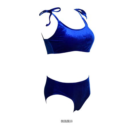 Chine Ensemble de bikini pour filles triangle plissé chaud Maillot de bain brésilien Fabricants